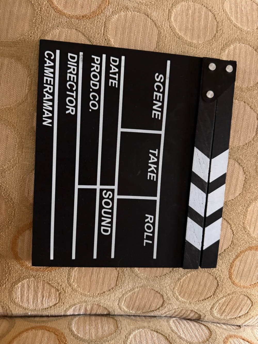 Film Slate Clapperboard - Black & White